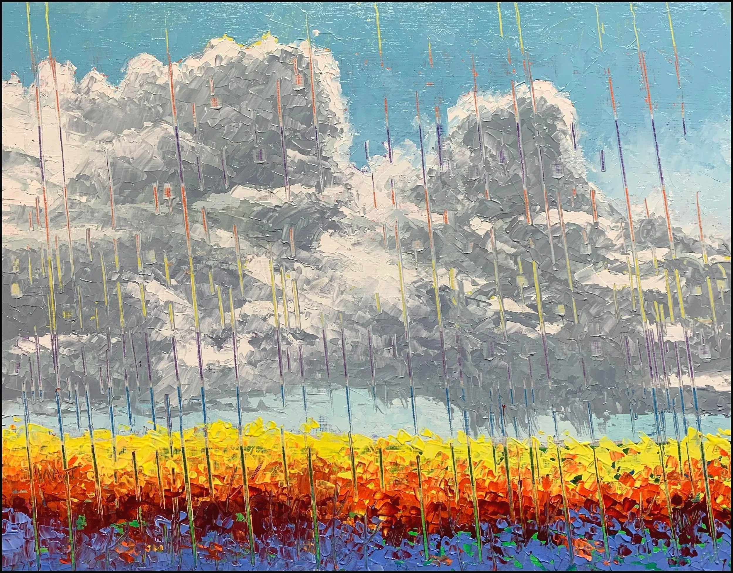 Cloudy with Flowers Study