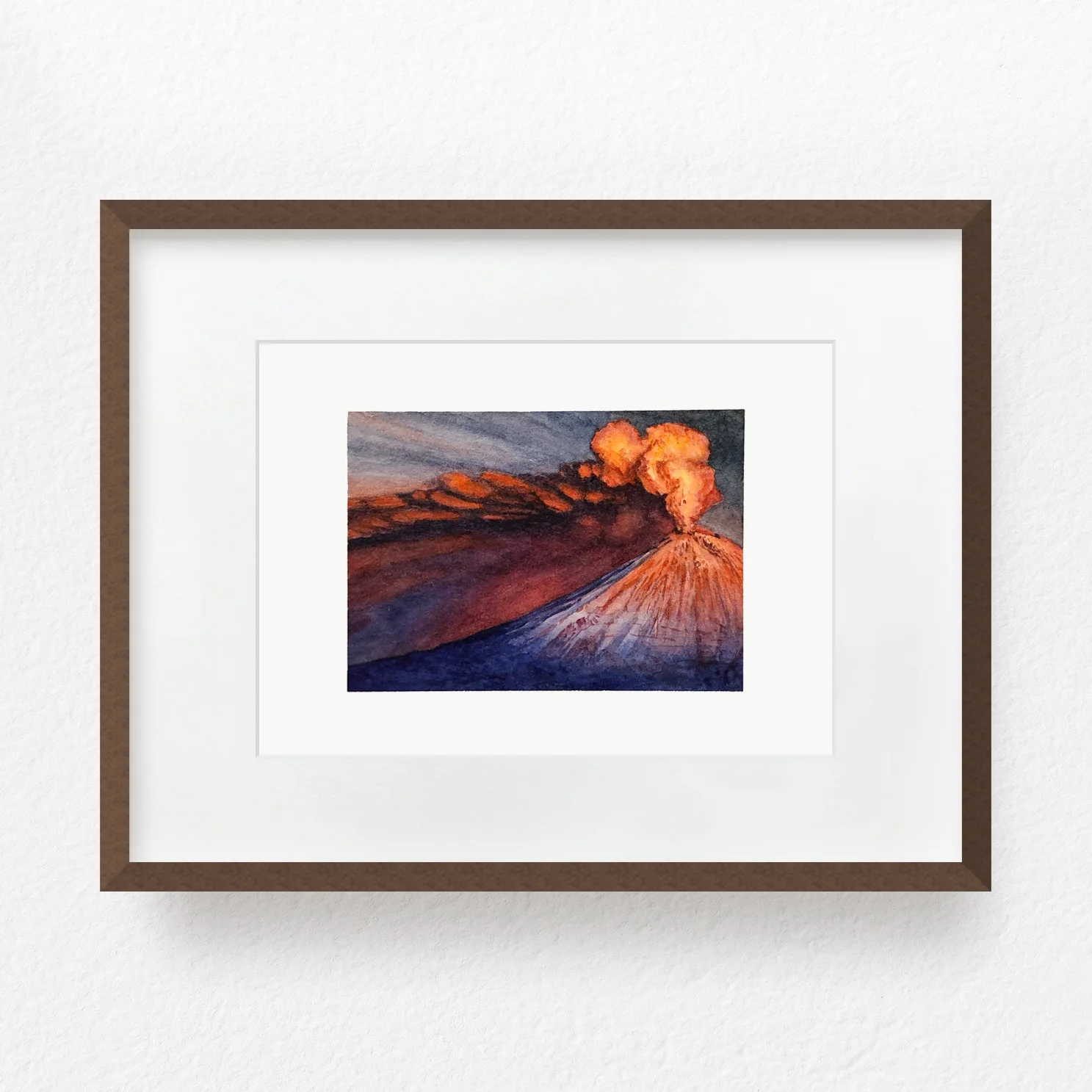 Mt Iwo framed original walnut frame.jpg