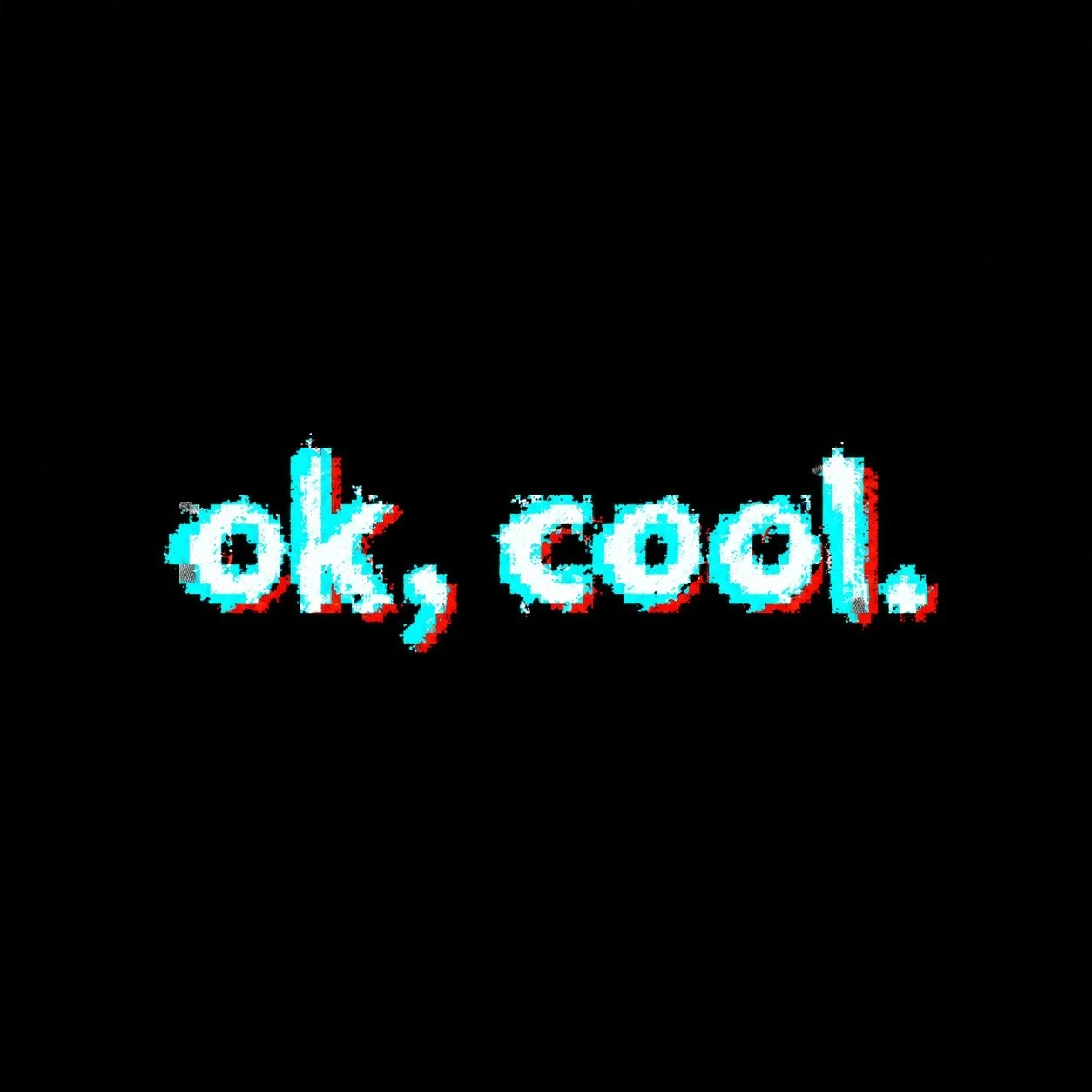 ok, cool. album cover with turquoise, white, red, and subtle silver lettering