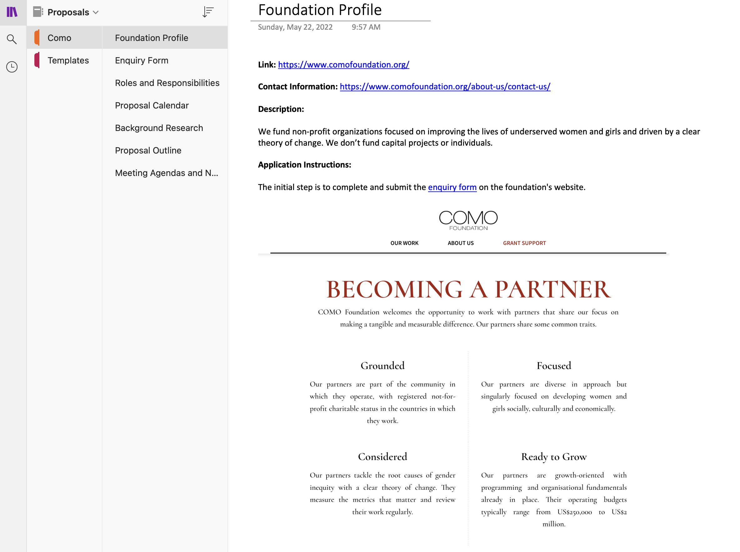 Write Your Next Grant Proposal with OneNote — Peak Proposals