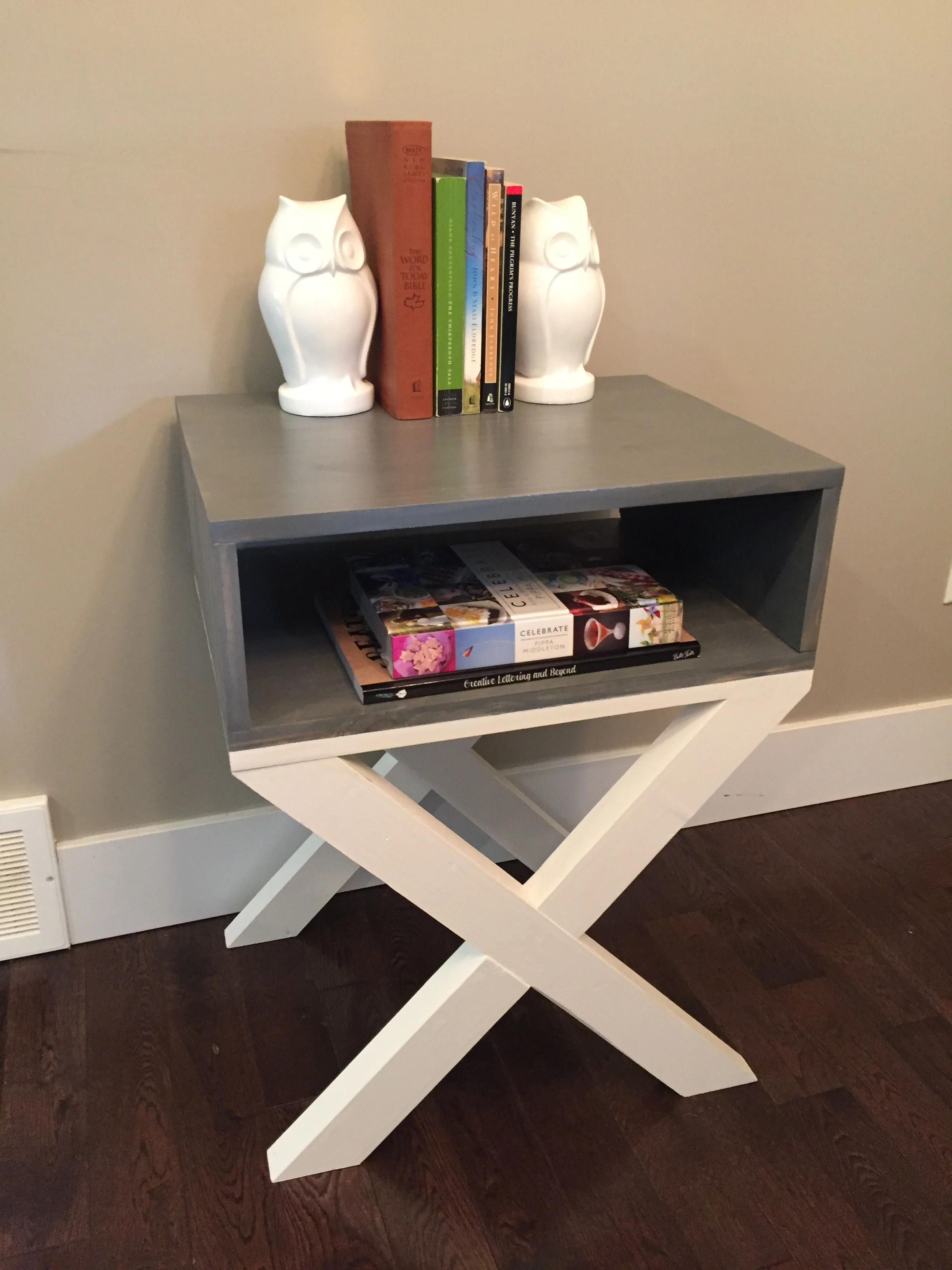'X' Base Night Table