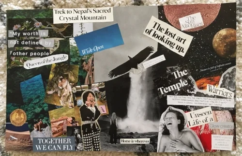 My current Vision Board created on April 18, 2018 