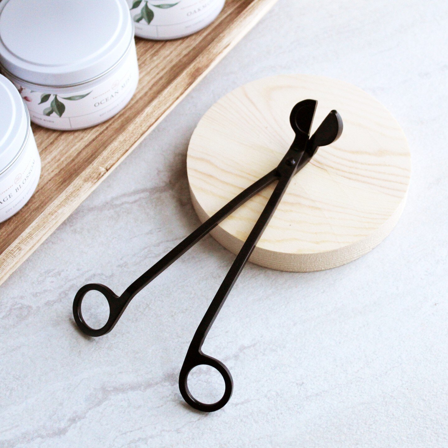 New item alert! ✨ Wick Trimmers 

It's been a long time coming, but I'm finally happy to be able to offer this essential tool for candle lovers. Wick trimmers are used to trim your wick to &frac14;&quot; between burns to ensure that your candle-burni