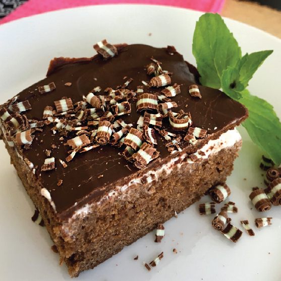 CHOCOLATE PEPPERMINT BROWNIES