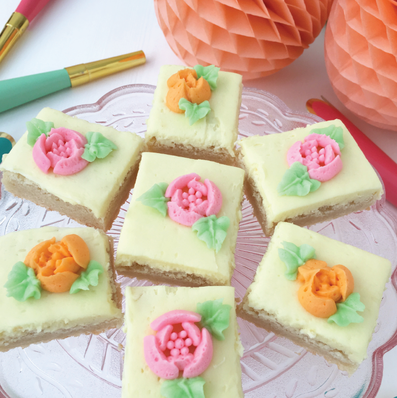 Soft Homemade Buttercream Frosted Sugar Cookie Bars Recipe