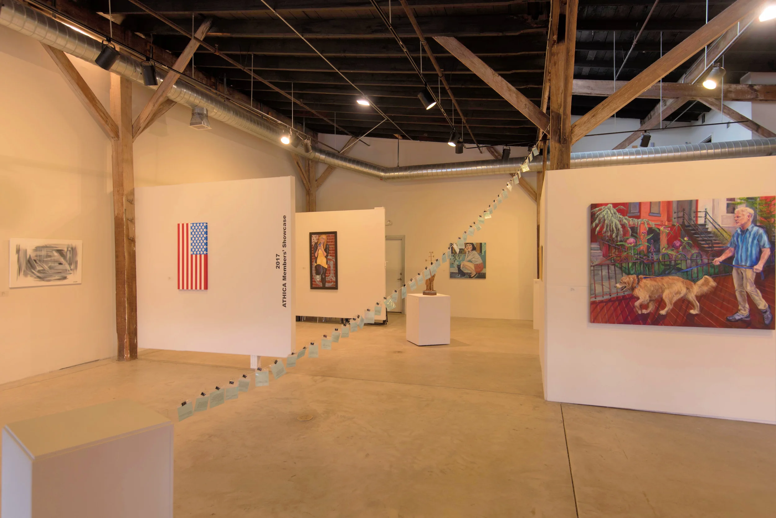  47 Concepts in Art Vickie Suplee Athens GA tiny plastic ziplock bags, binder clips, string 2016 NFS