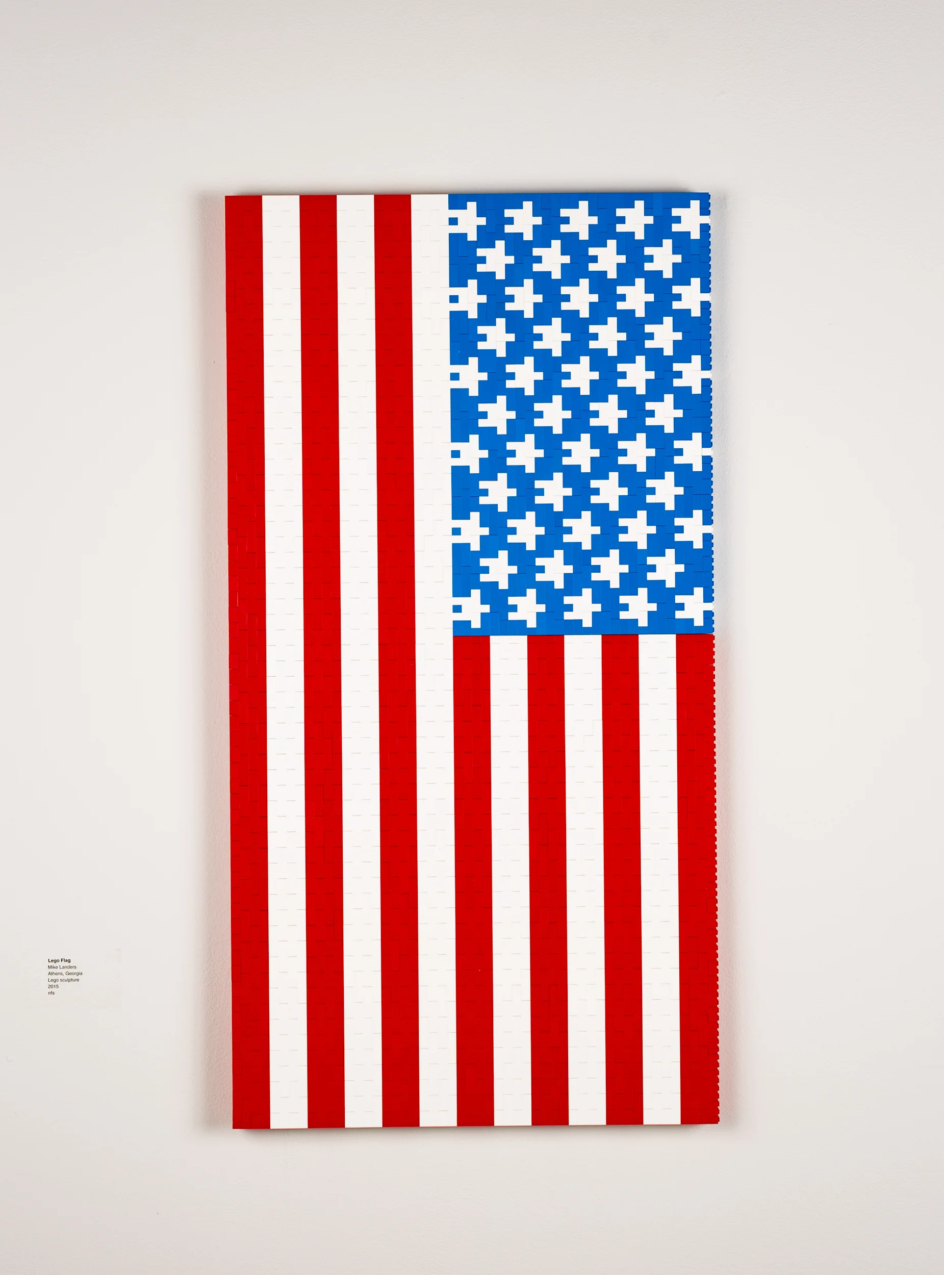Lego Flag Mike Landers Athens GA Lego Sculpture 2015 nfs
