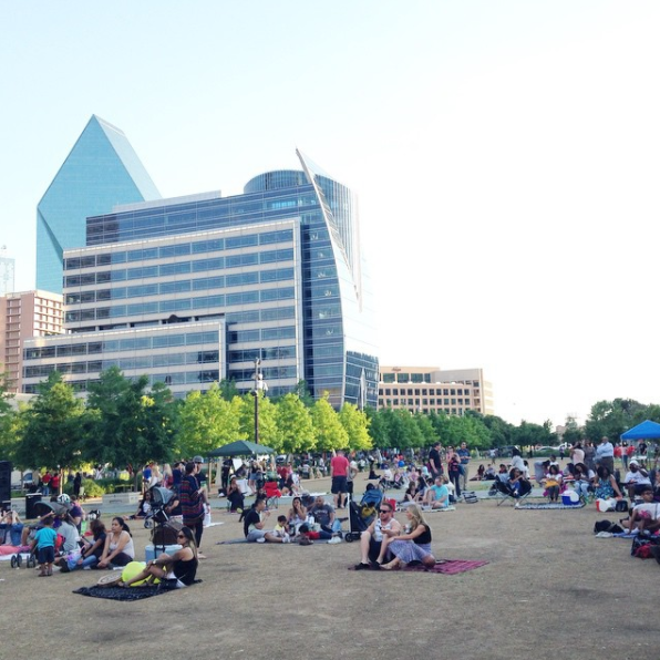 Taken at the Klyde-Warren Park during Decks in the Park dance party.