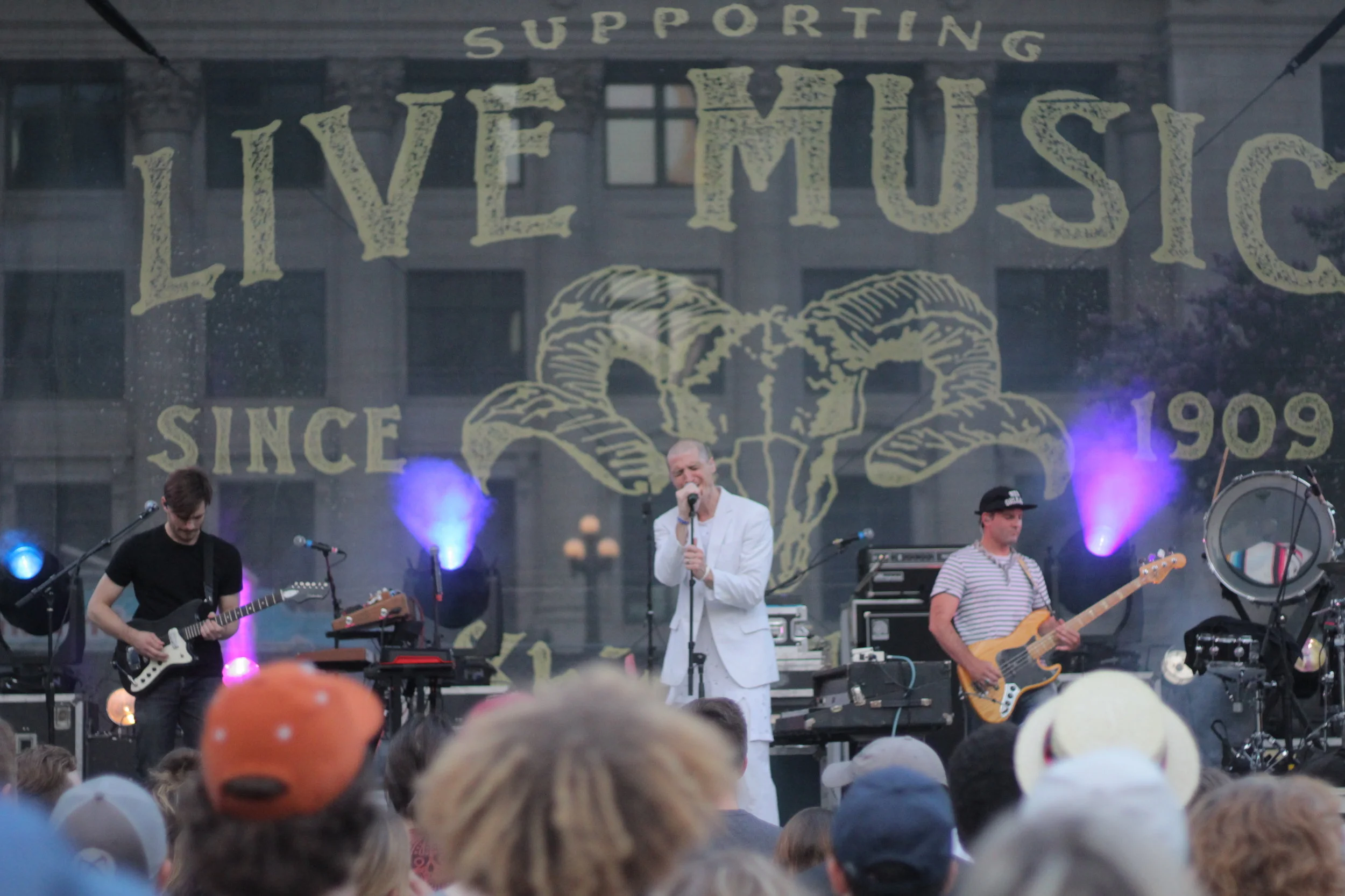 Mutemath performing at Homegrown Festival in downtown Dallas