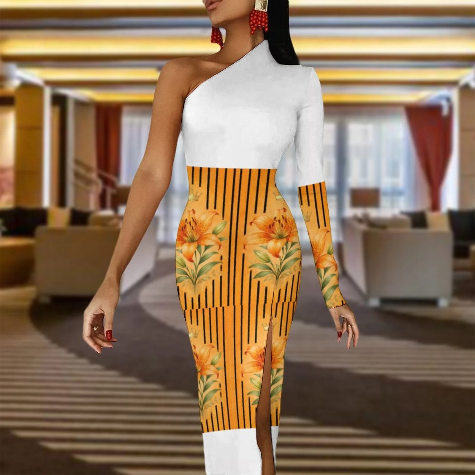 Sunrise Crown Bodycon Dress