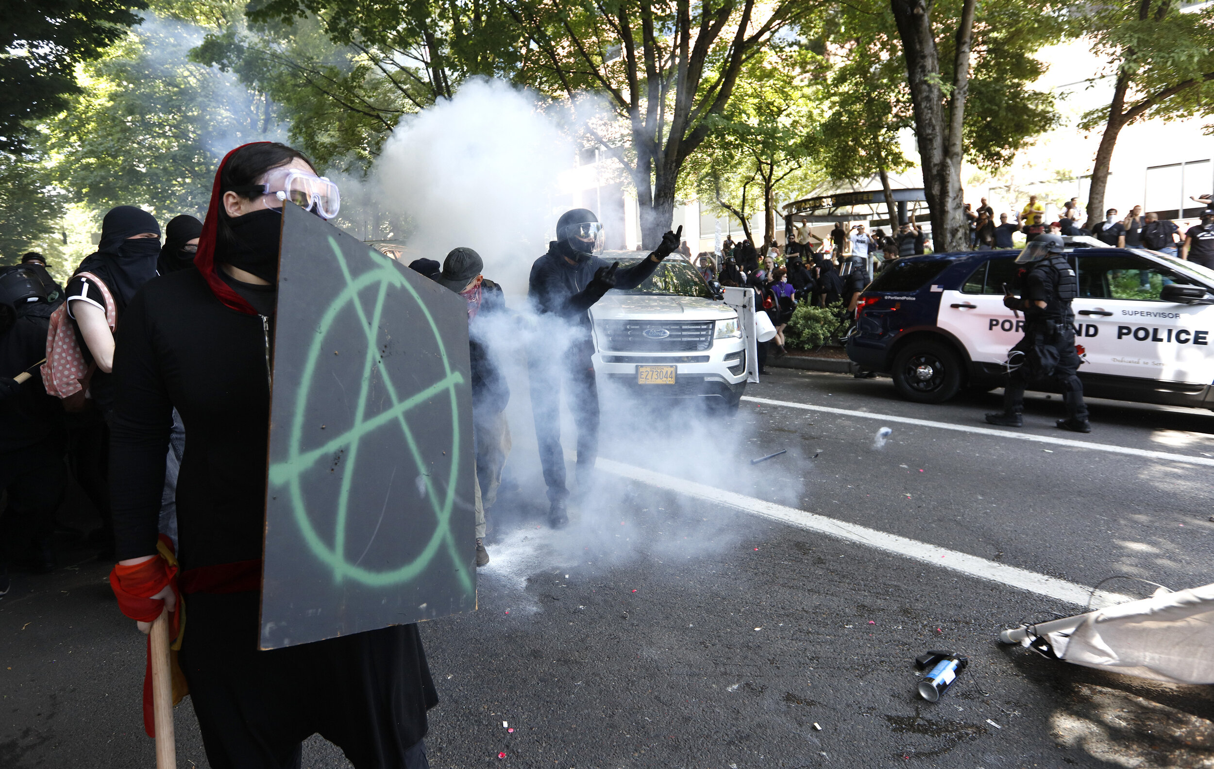 Counterprotest, Portland, Oregon