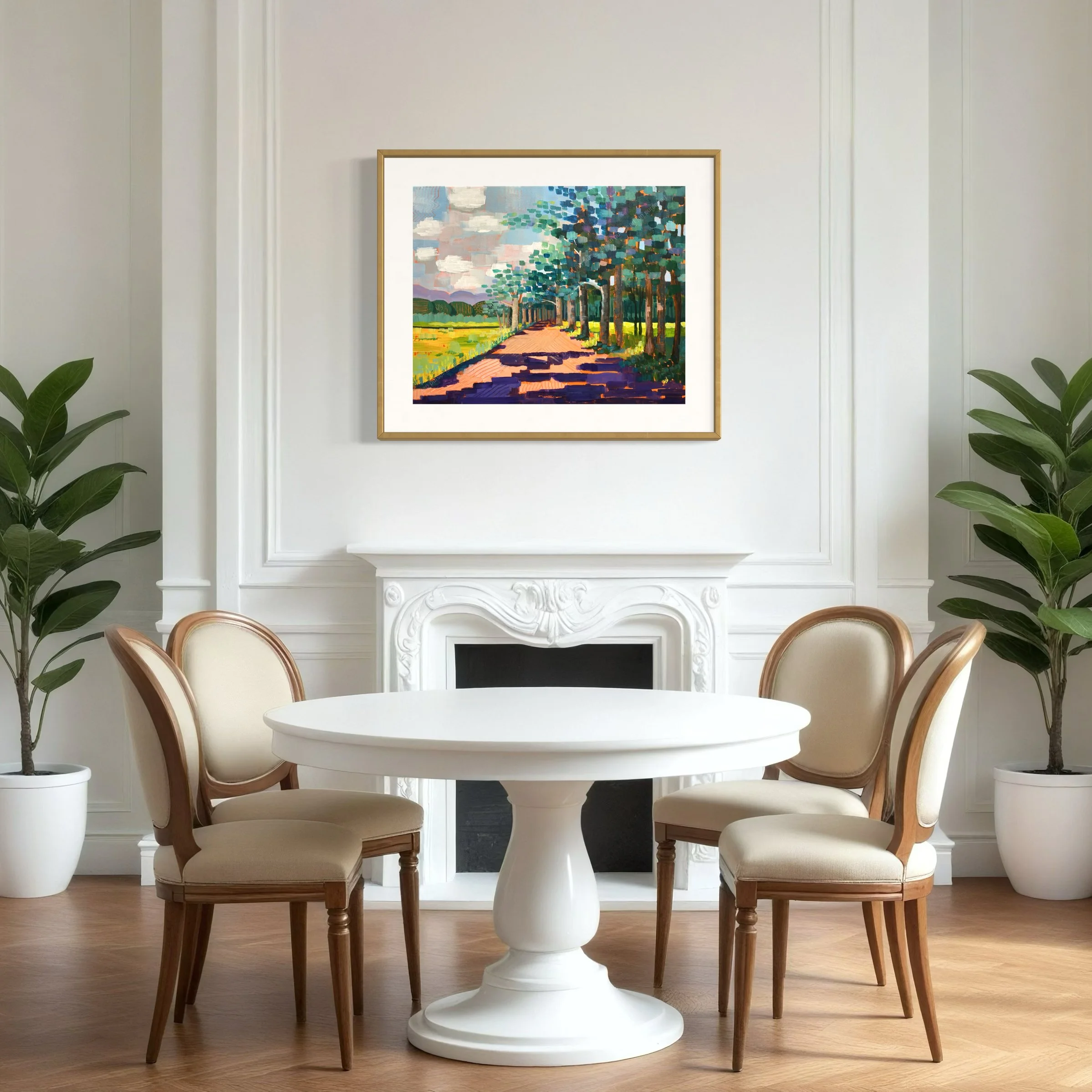 Redman Road - in situ  - print, gold frame.jpeg