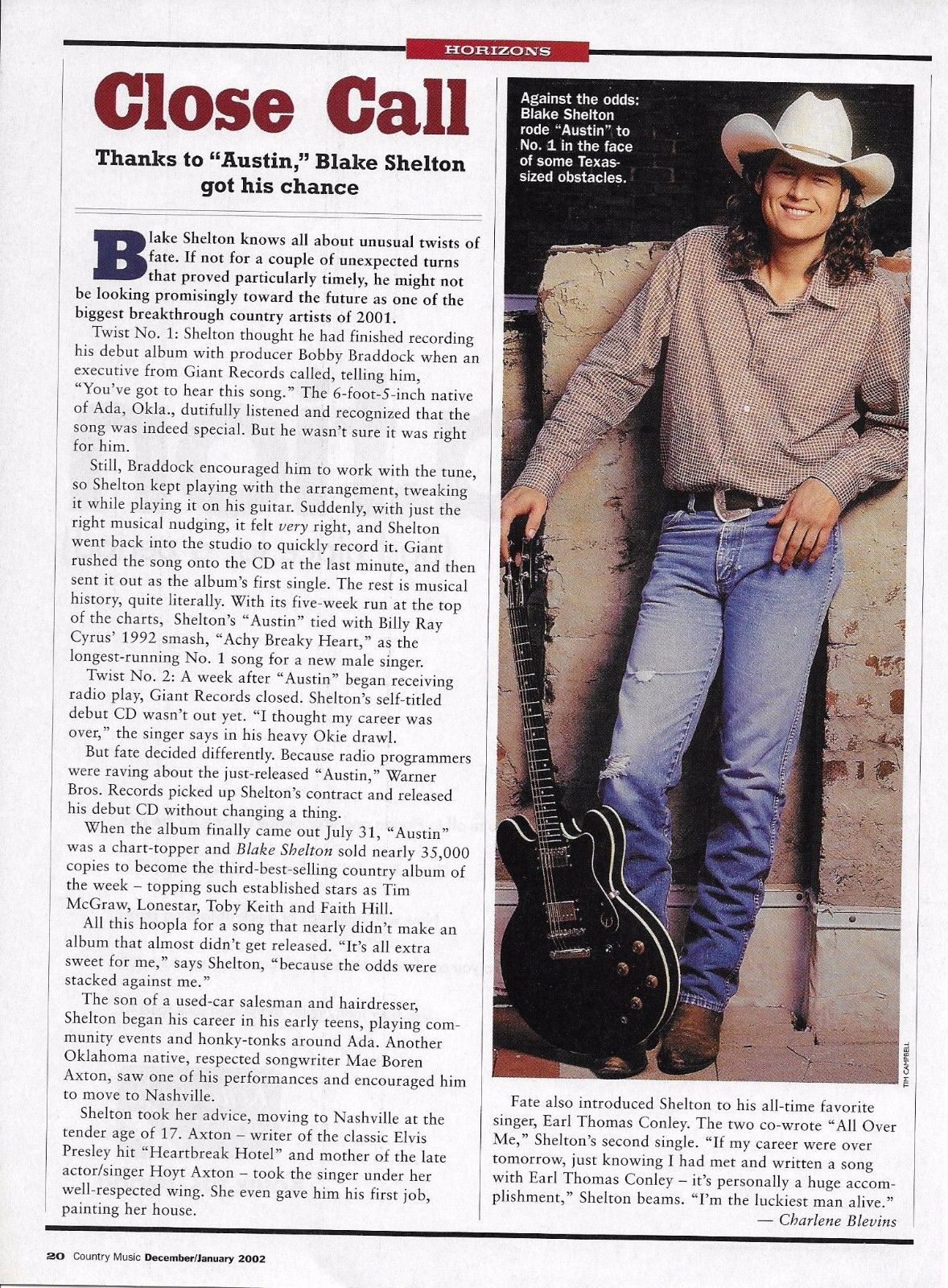 Country Music - Dec. 2001/Jan. 2002