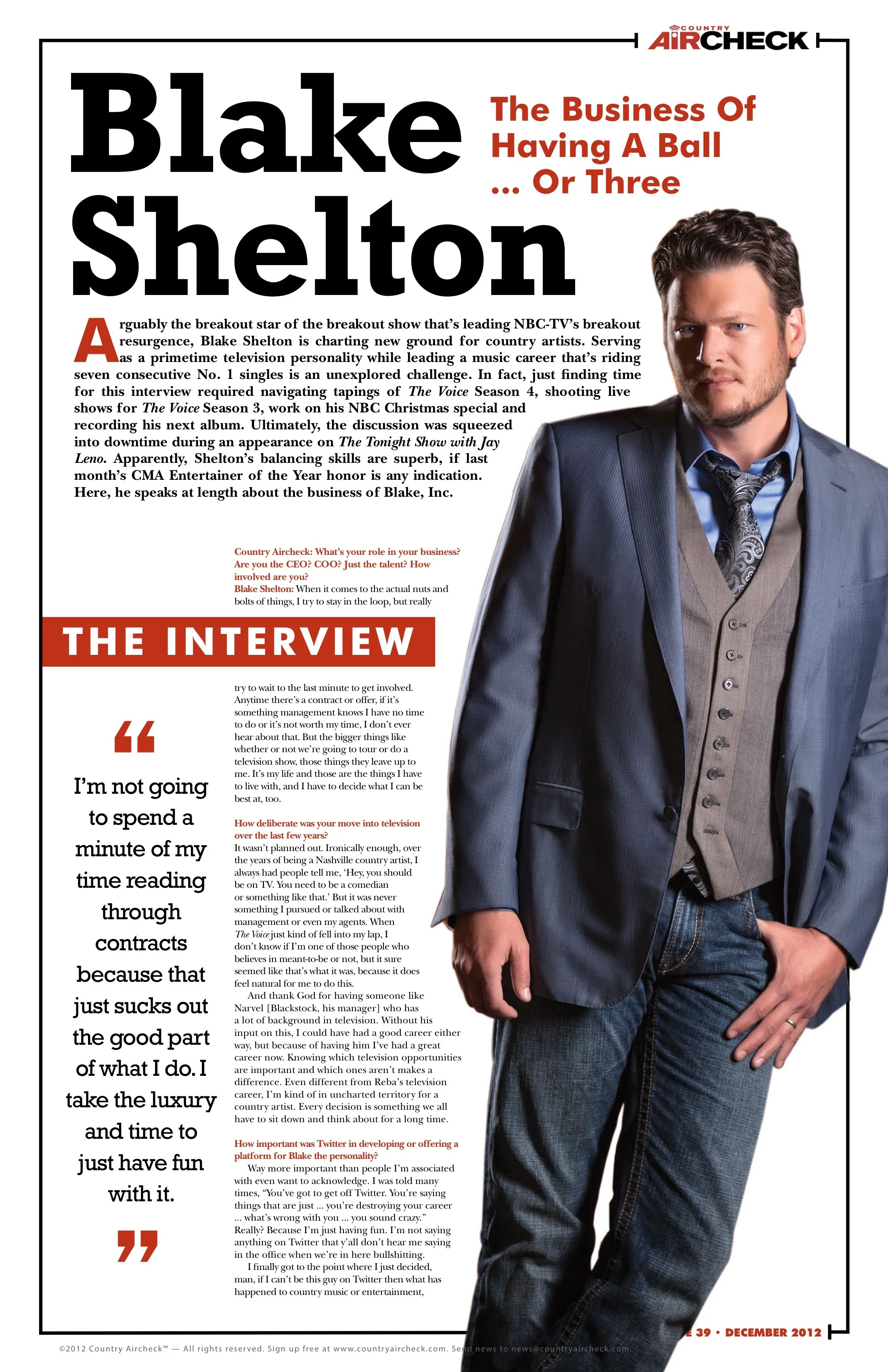Country Aircheck - December 2012