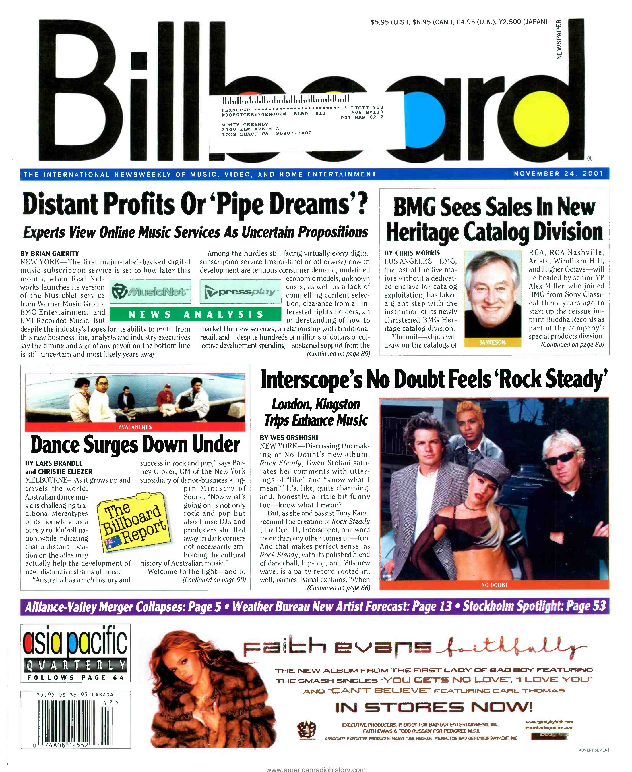 Billboard - Nov. 24th 2001