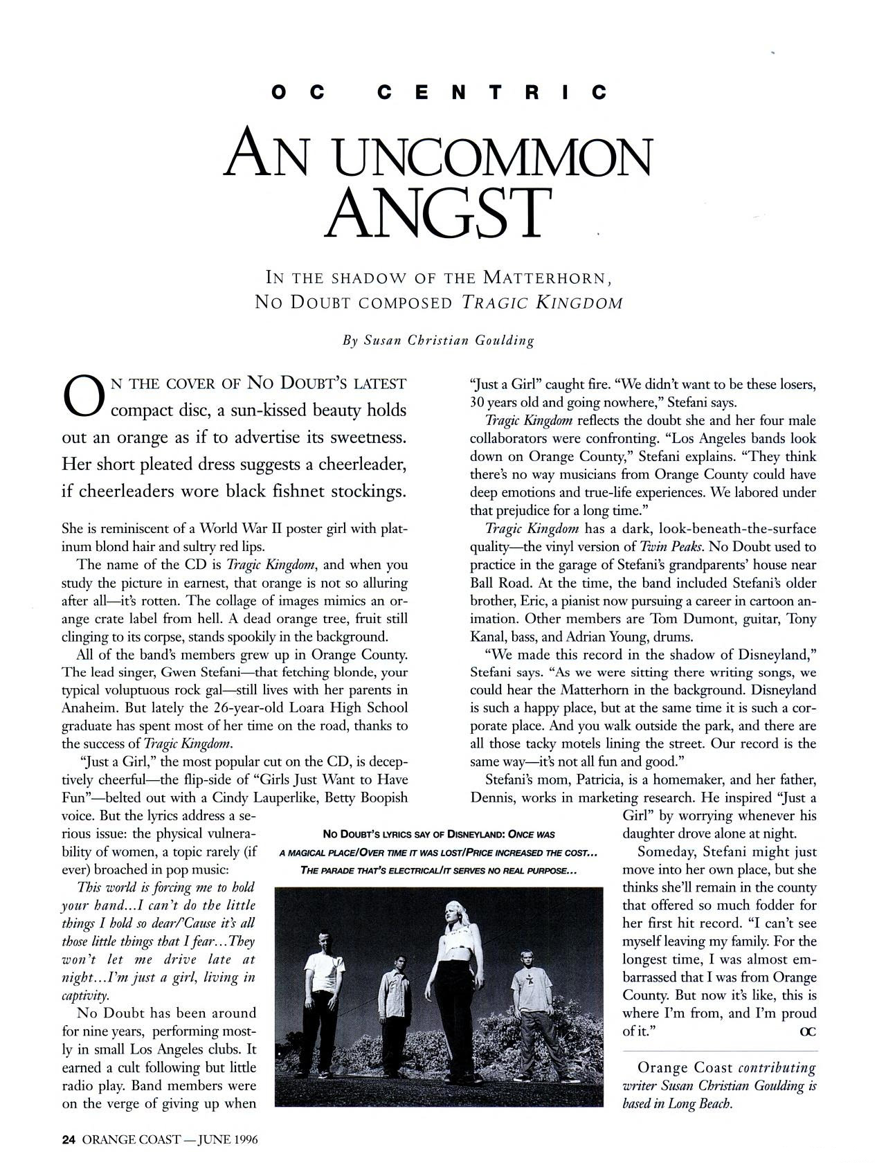 Orange Coast Magazine - June 1996