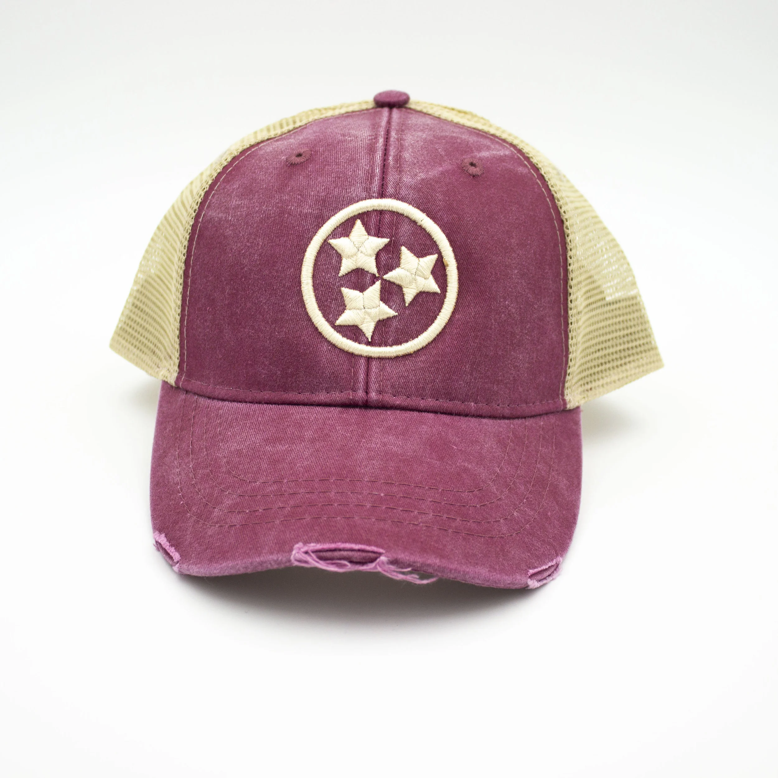 burgundy Tristar trucker hat Tennessee