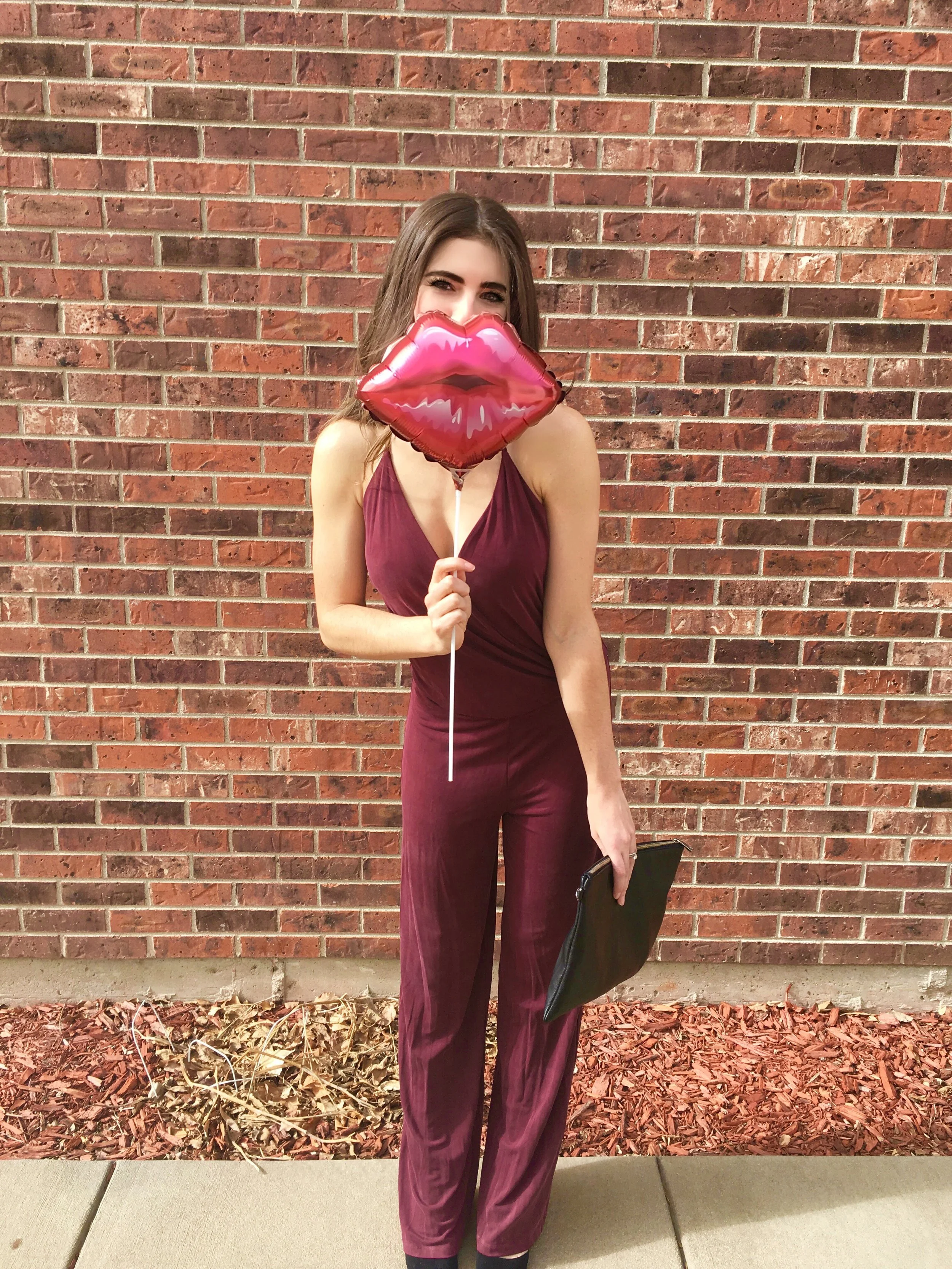 lulus burgundy jumpsuit