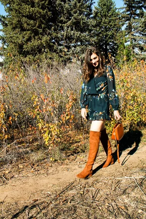 Fall Floral Romper — Denv.Her.