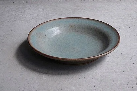 New shallow plate with a soft curved rim designed with and made for @frenchtrotters