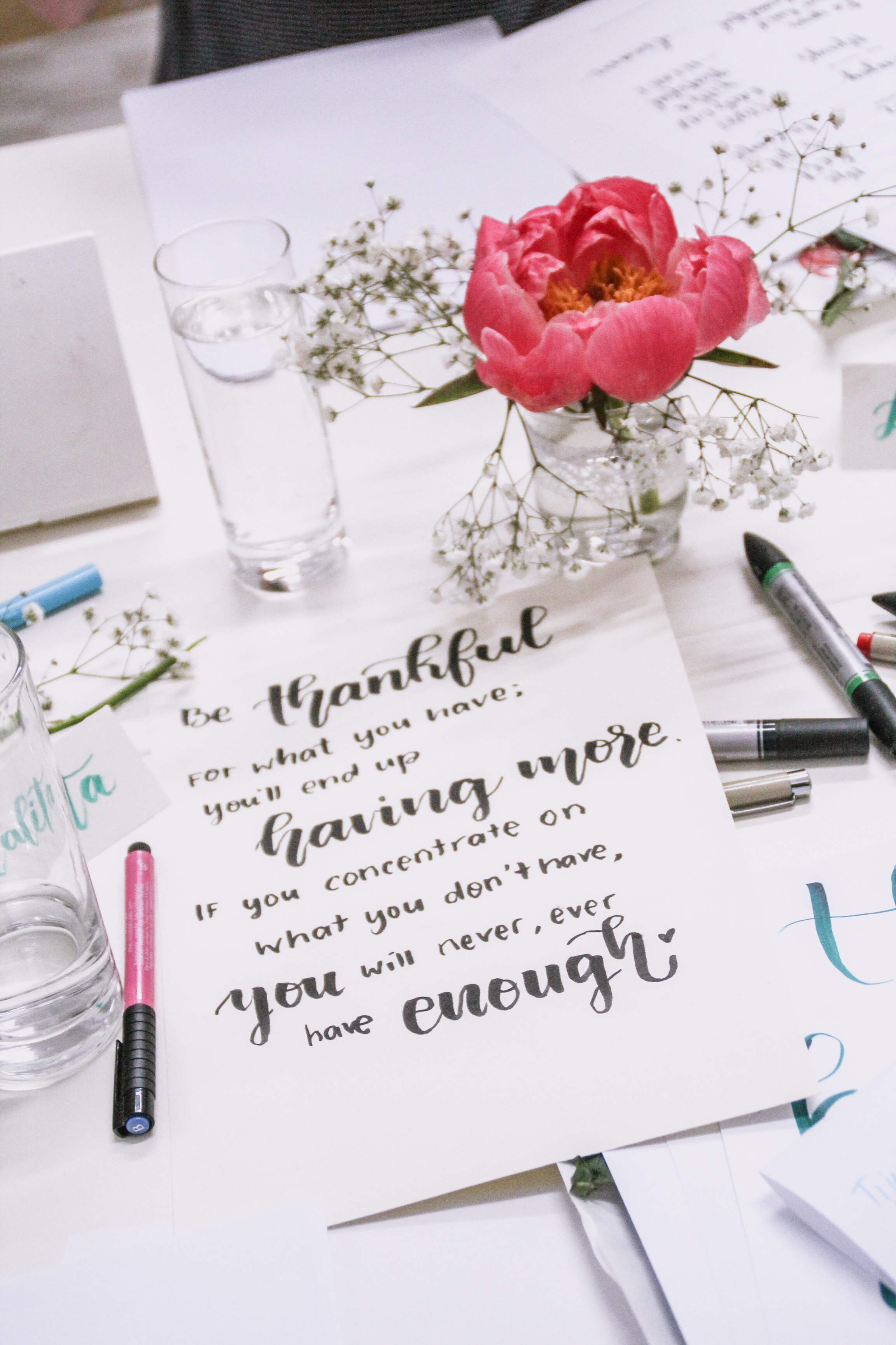 Lettering and Brush Calligraphy Workshop