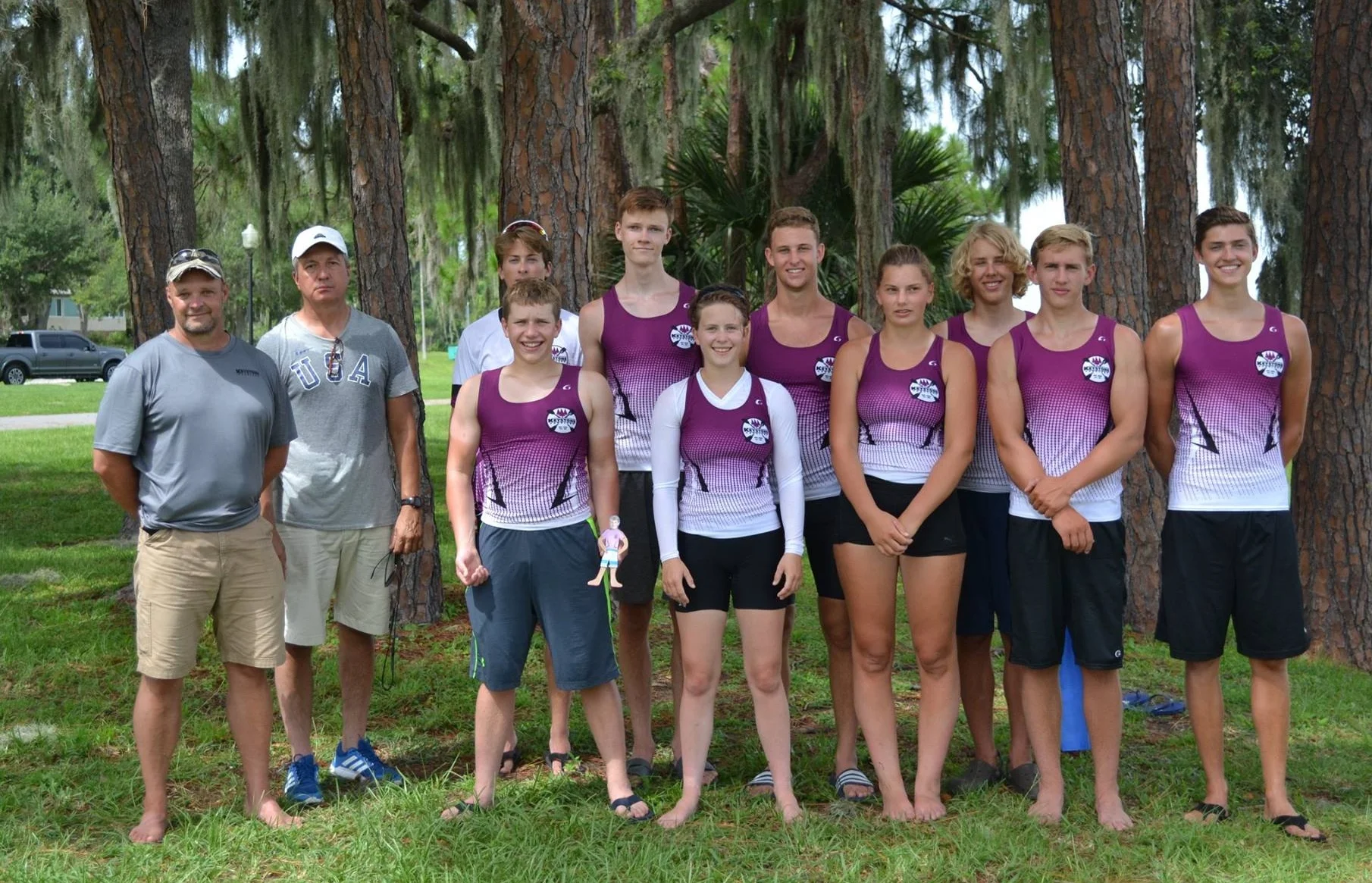 Keystone Paddlers at 2017 Sprint Canoe/Kayak Nationals in Clermont, Florida