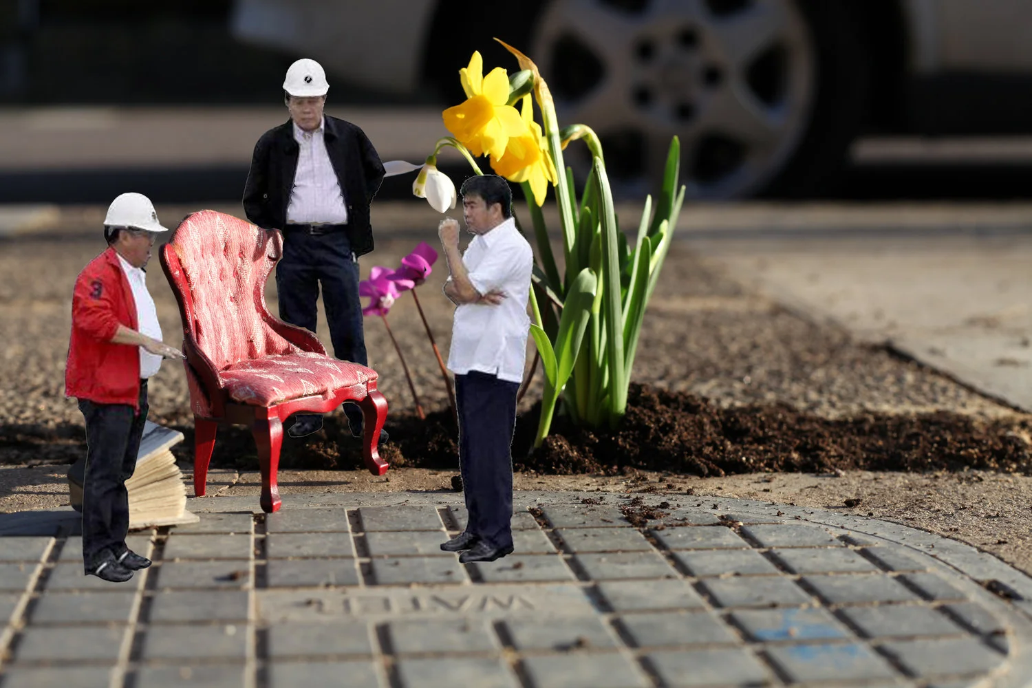 Floating Filipino government officials in one of my gardens!