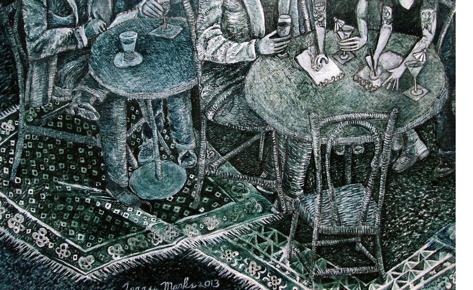 Café Stuckism, detail