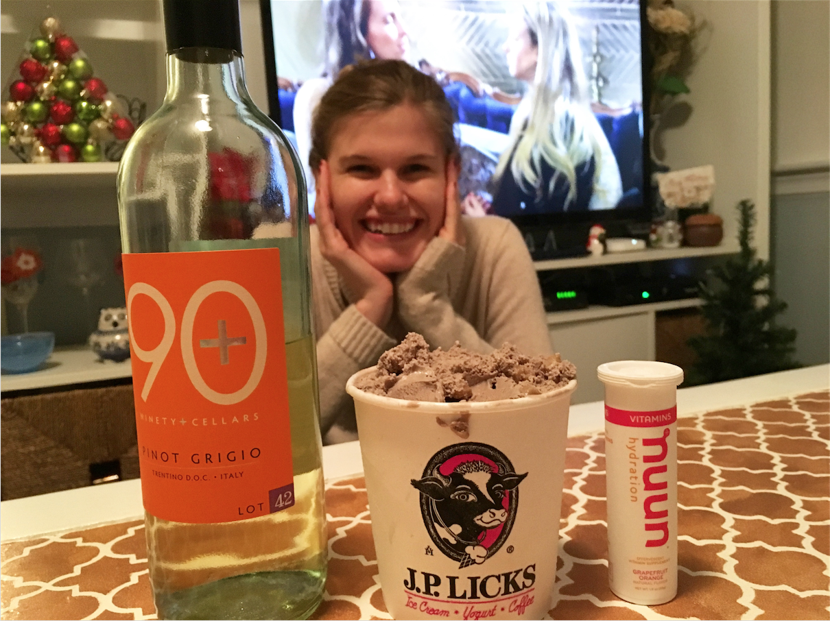Jana, 90+, J.P. Licks, Nuun, The Bachelor: all I need on a Monday night