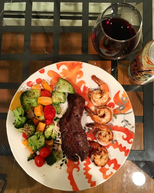 Nothing like a little surf and turf. Because #science.