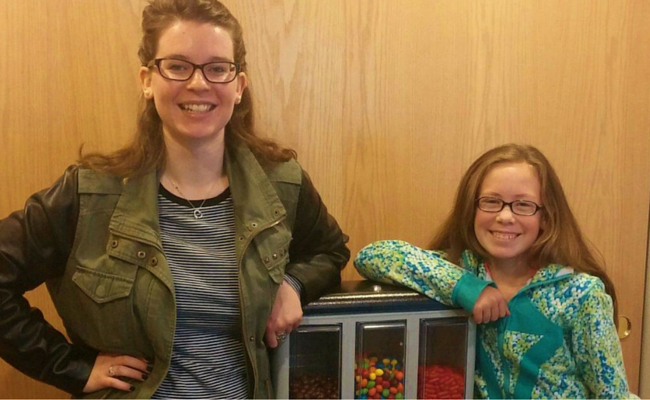Big Tori (me!) with Lil' Tori who bought my business!