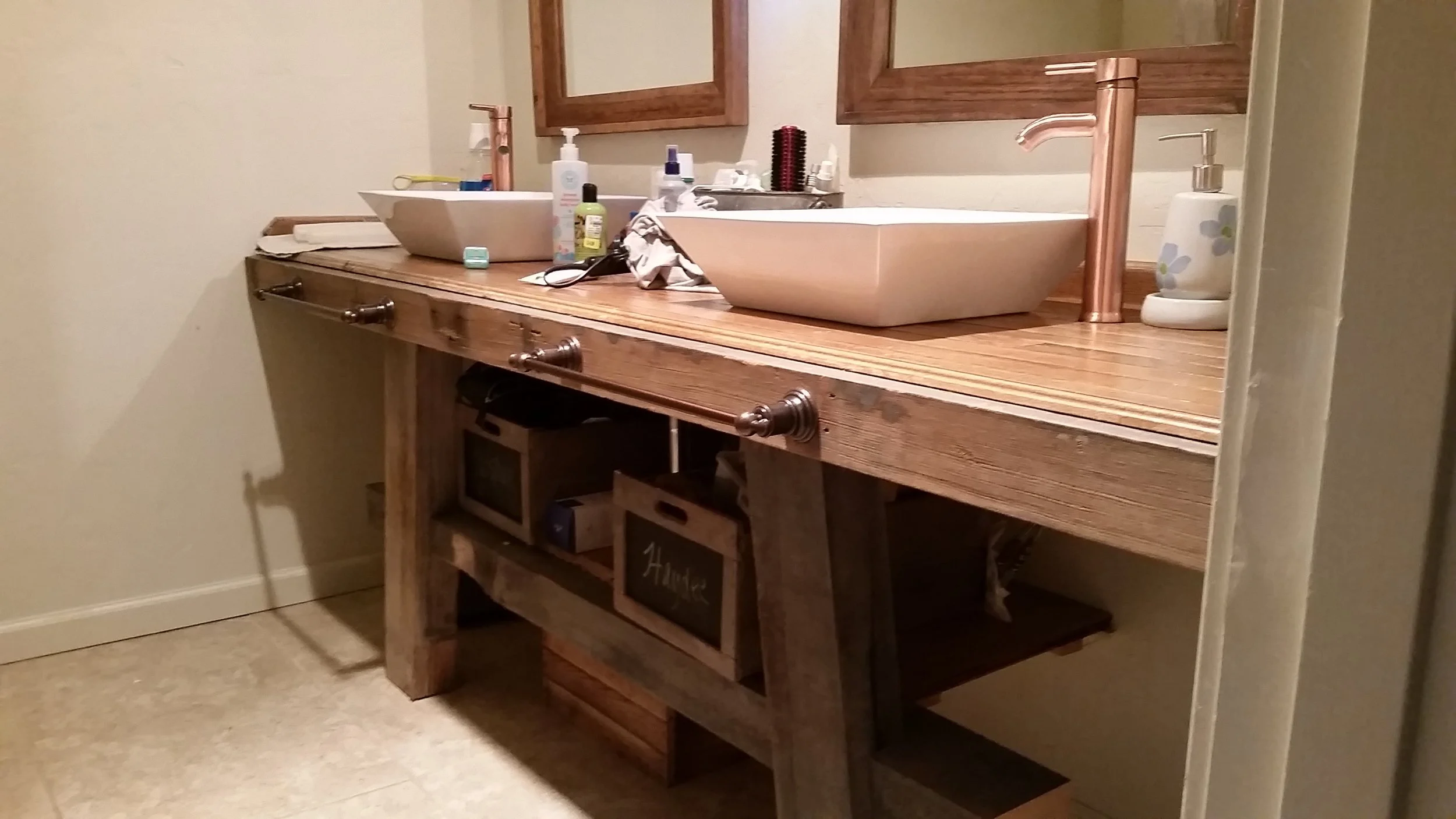Custom vanity build