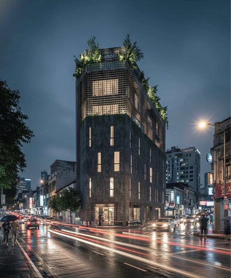 From the archive &mdash; a boutique hotel we designed in Kuala Lumpur.
	1.	AI-enhanced render
	2.	Sketch
	3.	Original render (years ago)
	4.	AI-generated video

Old ideas, new lenses.
The design stays the same , only the way we see it evolves.
#keeye