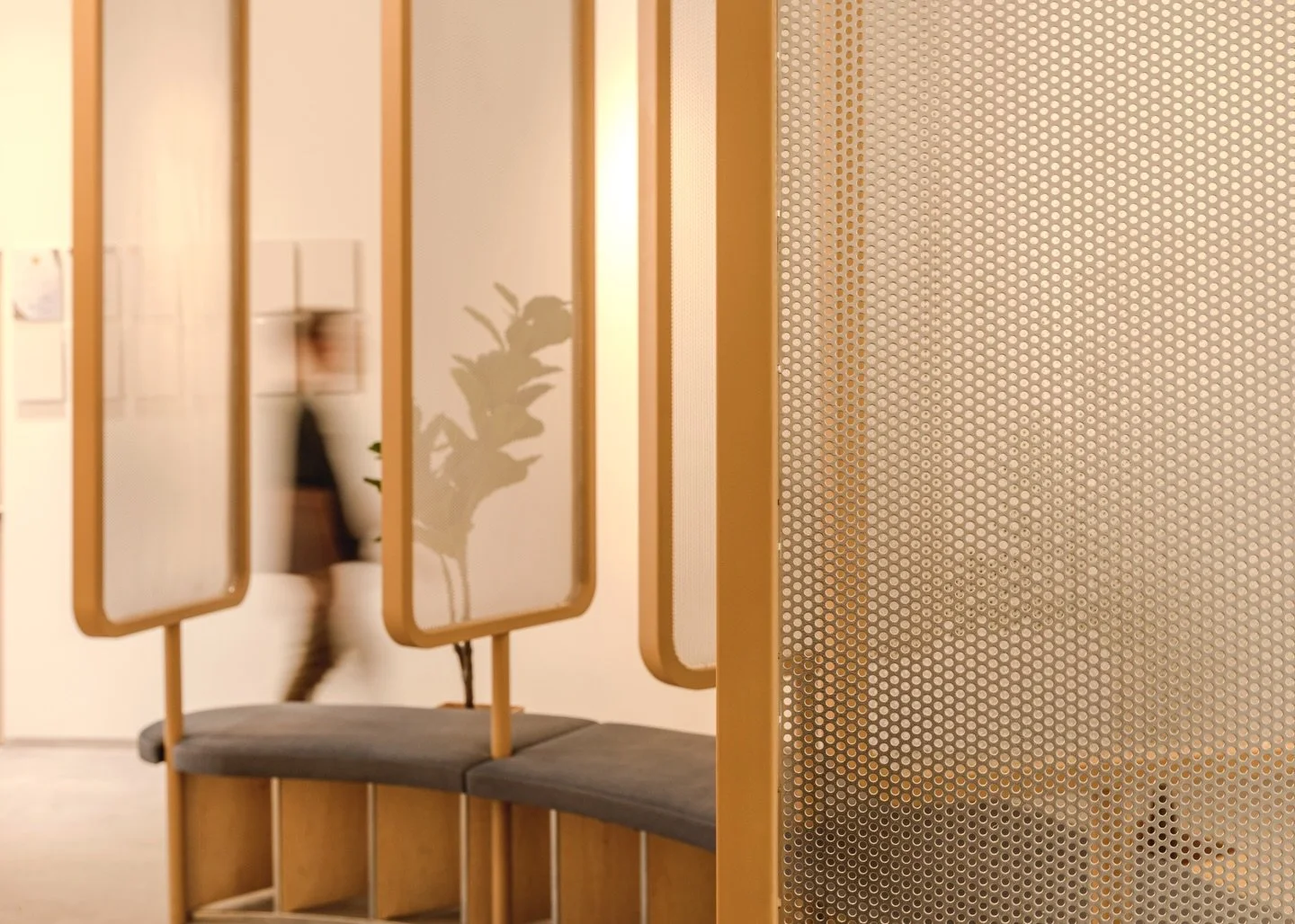 Parametric Revival - designed for Revix Clinic, reimagines the clinic through the fundamentals of point, line, and plane. A modular system of steel frames and plywood panels forms the spatial DNA, evolving into counters, shelves, seating, and planter