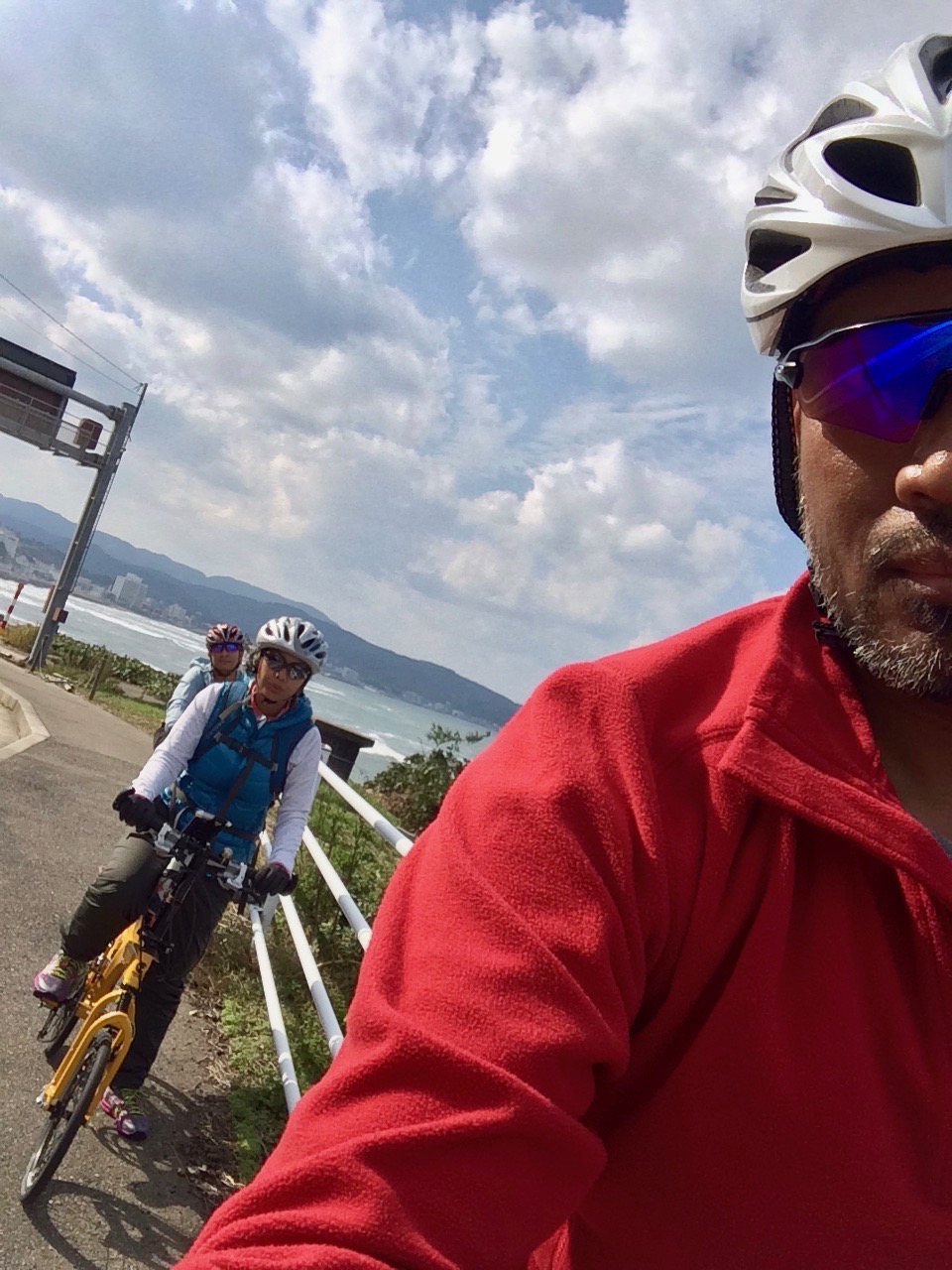 Tired but happy faces after many climbs.