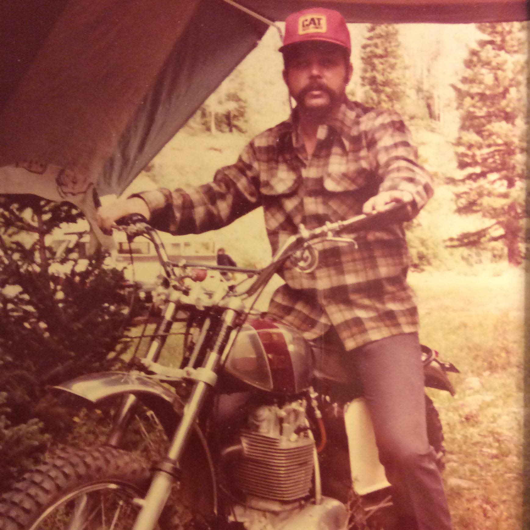 Uncle Corky aboard his BSA in Silverton during an earlier trip to Colorado. ( Gail Shannon photo )
