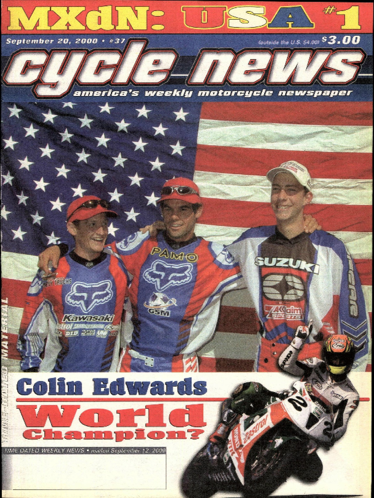 The 2000 MXdN Cycle News cover story that very nearly wasn't. Steve Bruhn photo