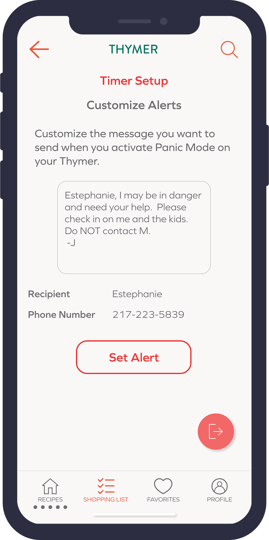 Reinforcing a support network through communicating emergency protocol.