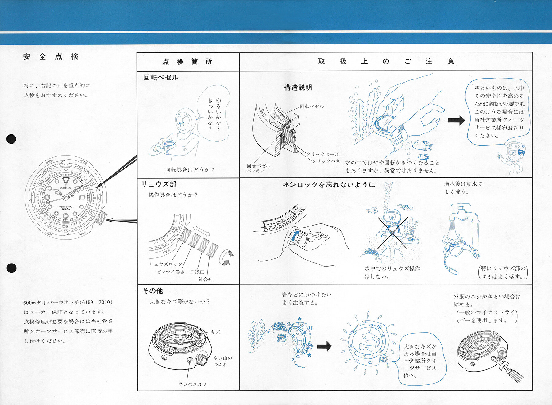 Seiko 6159-7010 Tuna Introduction and Service Centre Guideline — Plus9Time