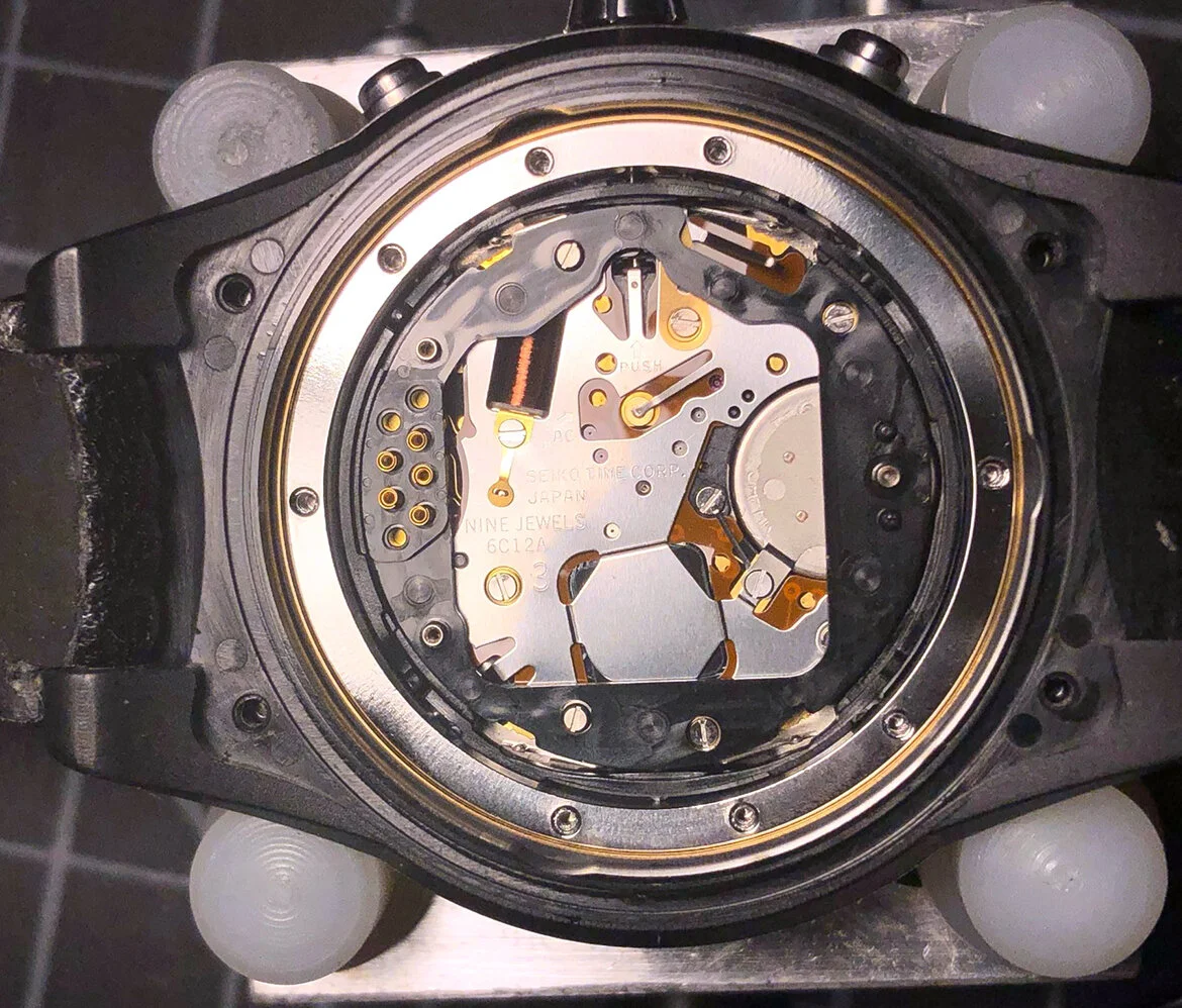 Seiko Thermic 6C12 Repair - Battery/Capacitor Fix — Plus9Time