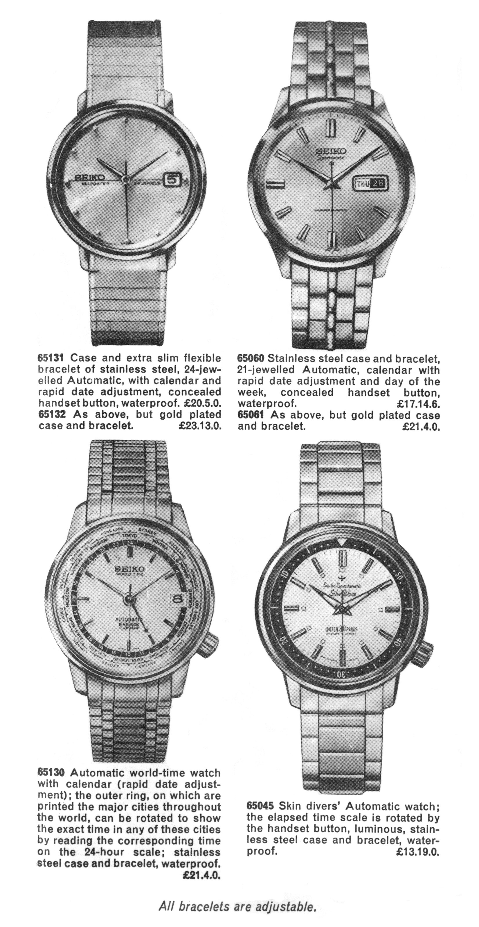 Brochure: Mid 1960's Seiko UK Brochures — Plus9Time