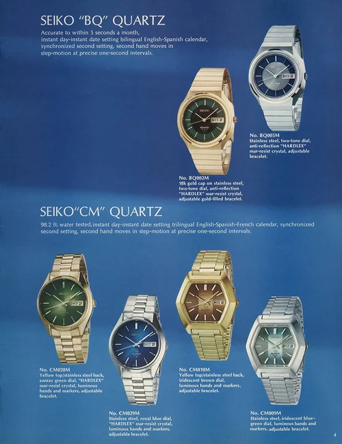 Catalog: 1975 Seiko USA Dealer Catalog — Plus9Time