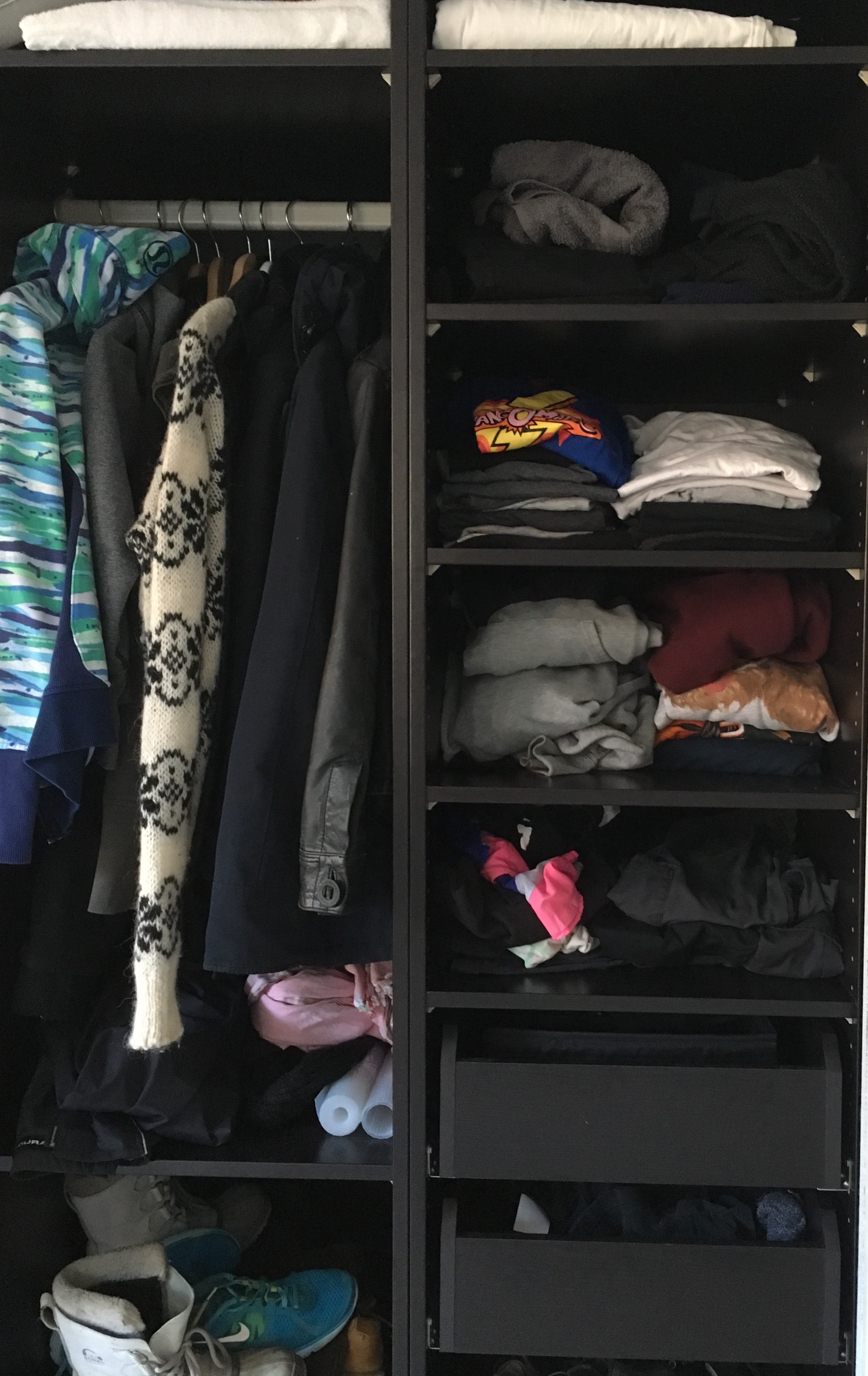 Closet before