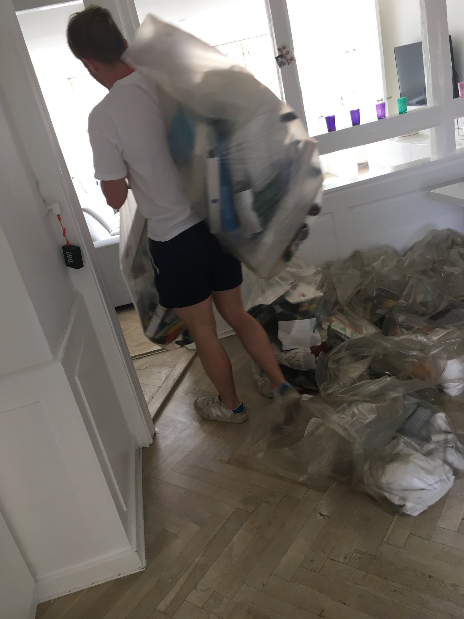 Off to the recycling centre