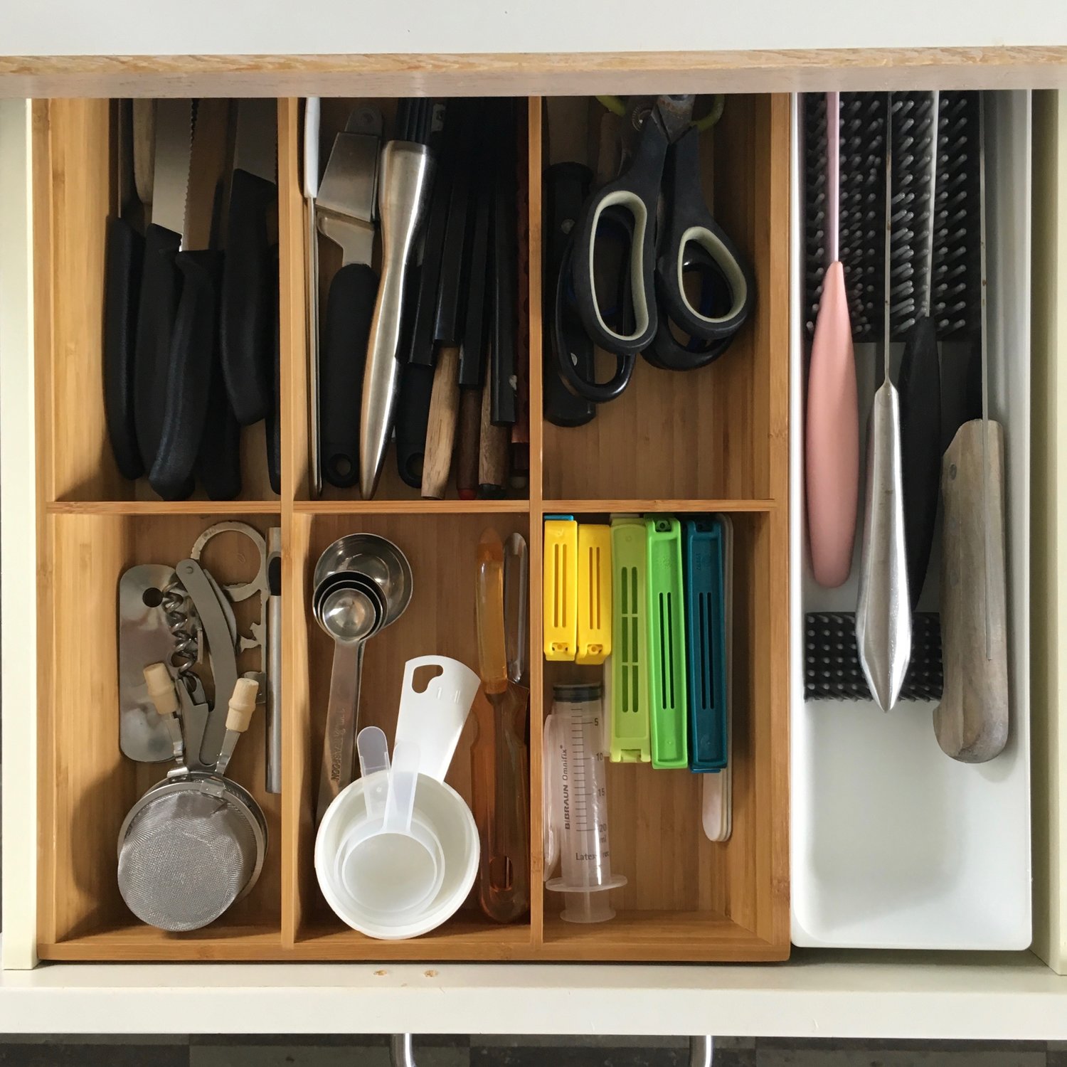 Kitchen drawer after