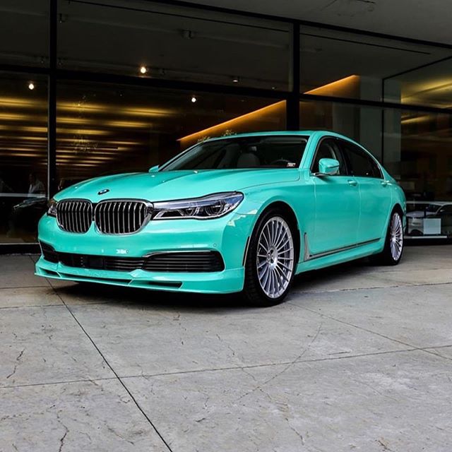 Fortune favours the bold. A #MintGreen 7 series via @bmwindividuell &amp; @bullpup.jay