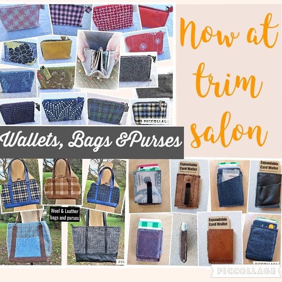 I am excited to announce that this very cute store in the front of trim Salon @trimkalamazoo in downtown Kalamazoo is now carrying my purses, bags and wallets!  Located at 302 W Michigan Ave., they carry a wonderful variety of beautiful products by l