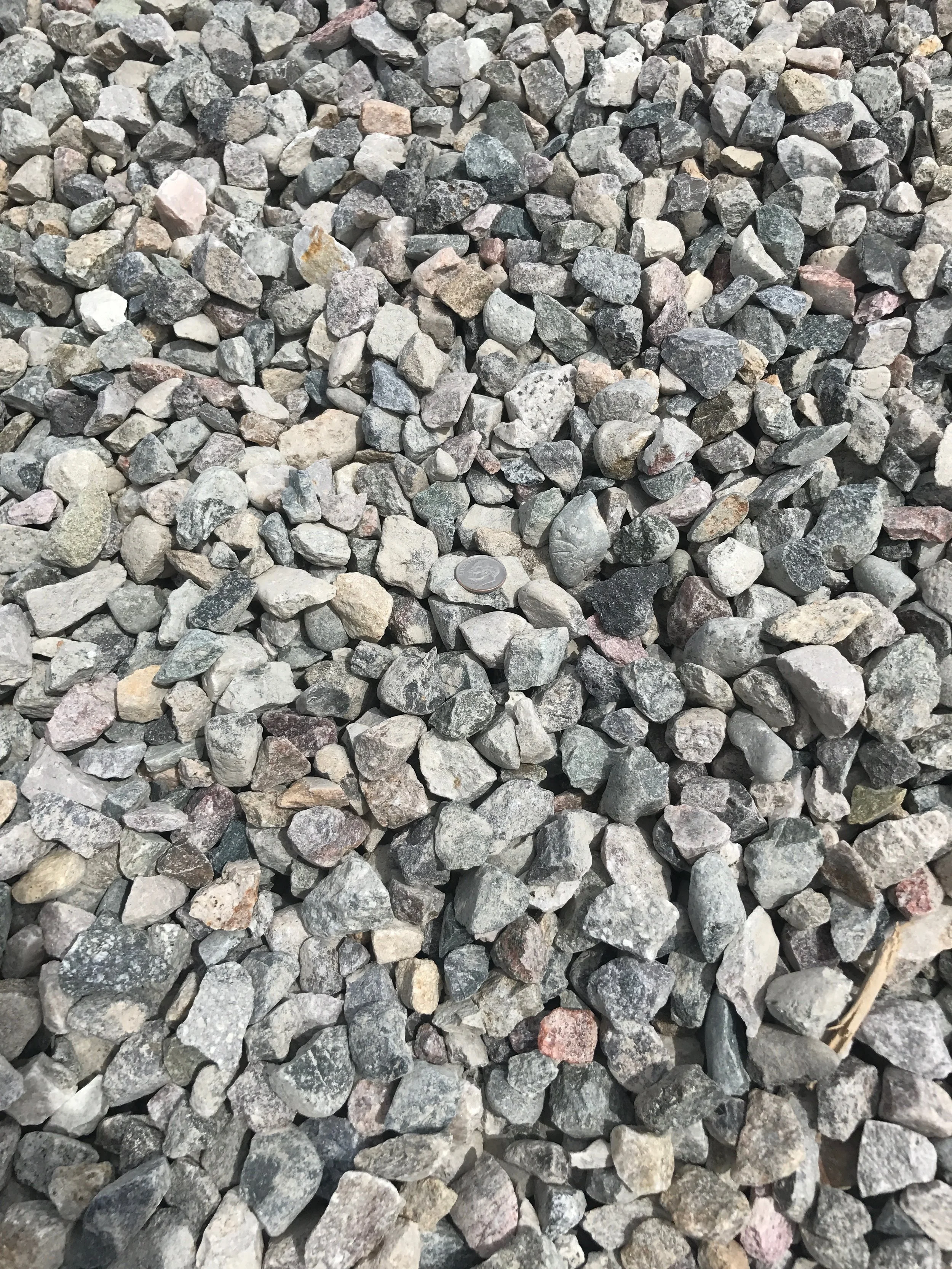 1" Crushed Crushed rock used for drainage backfill, mixing concrete and landscaping