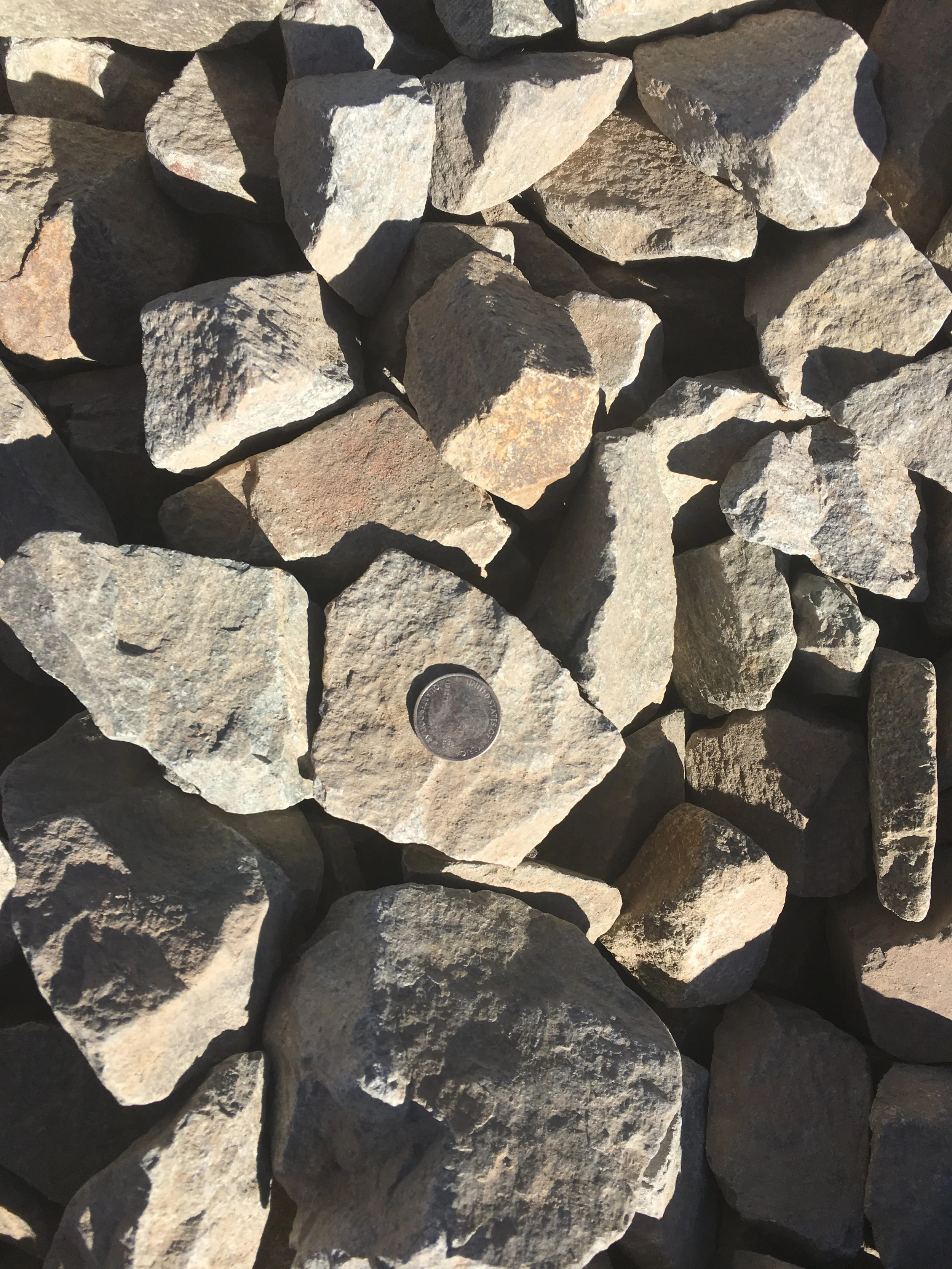 2-4" Waldo Rock mined from our Waldo Canyon mine - distinctive coloring a favorite for landscaping