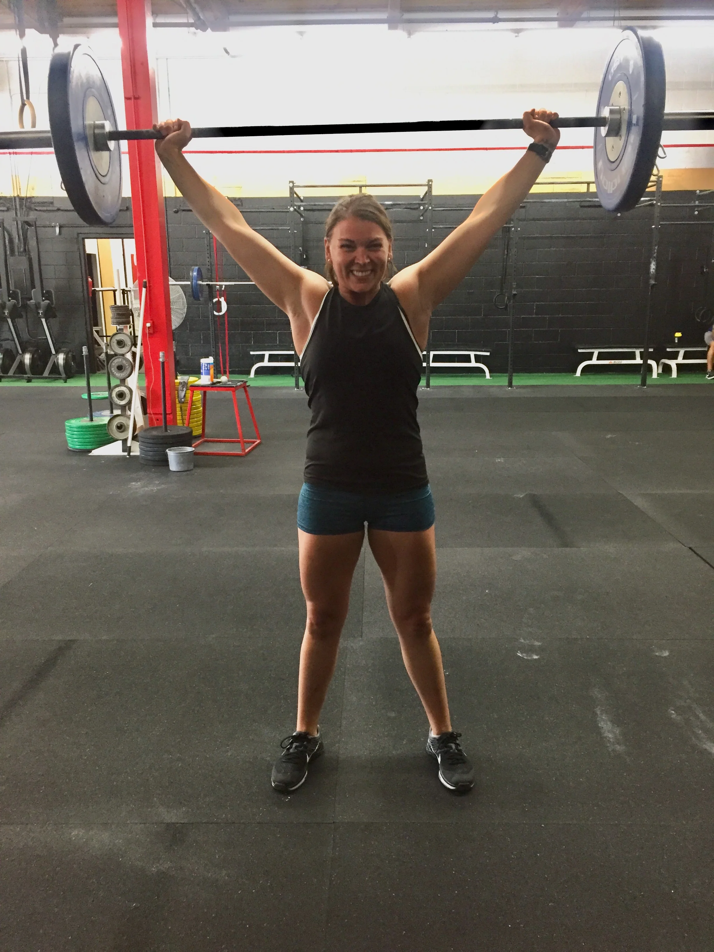 Marci Magarrell Owner, CF-L1 marci had a friend that started CrossFit before her and tried for about a year to talk her into trying it. Because of the intimidation factor she shied away. However, the day she came in for her first wod she was hooked...and now she’s a gym owner! CrossFit has changed her life. she always loved working out and participating in numerous different activities from running to bootcamp to swimming, but never found something that was able to keep her coming back day after day. she love the way that workouts change each and every day and you never quite know what you'll be getting yourself into. she also loves that the gym becomes not only a place to get fit and healthy, but is also a place where you make and keep great friends. At Imperial as one of the owners, she’s now excited to share her love of CrossFit with others!